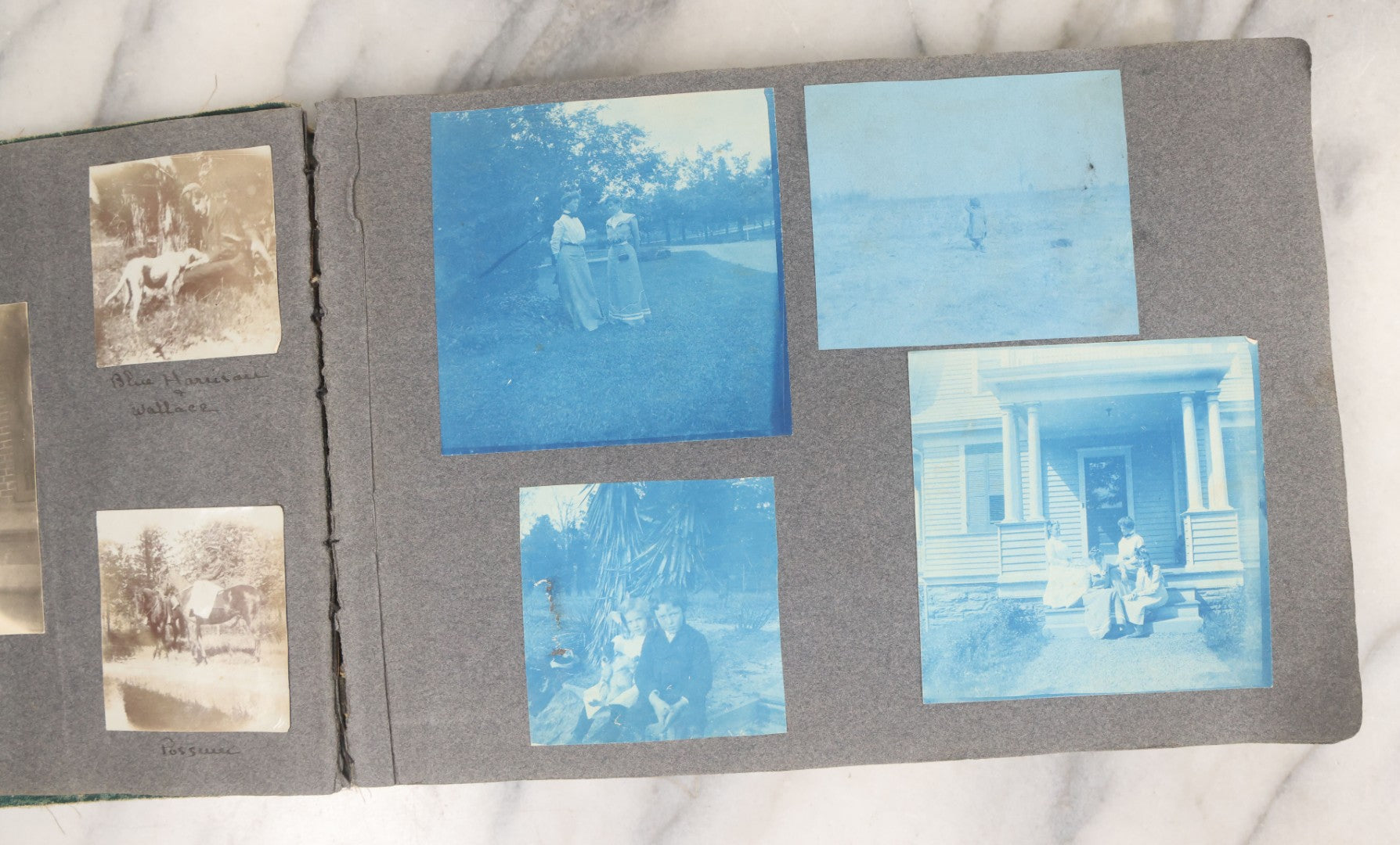 Lot 003 - Antique Snapshot Photo Album Belonging To Mary Eleanor Hill, Containing Photographs Taken In And Around "Brier Crest" In Villanova, Pennsylvania And "Eagle's Nest" In Grovetown, Georgia, With Over 300 Photographs, Including Women In Catacombs