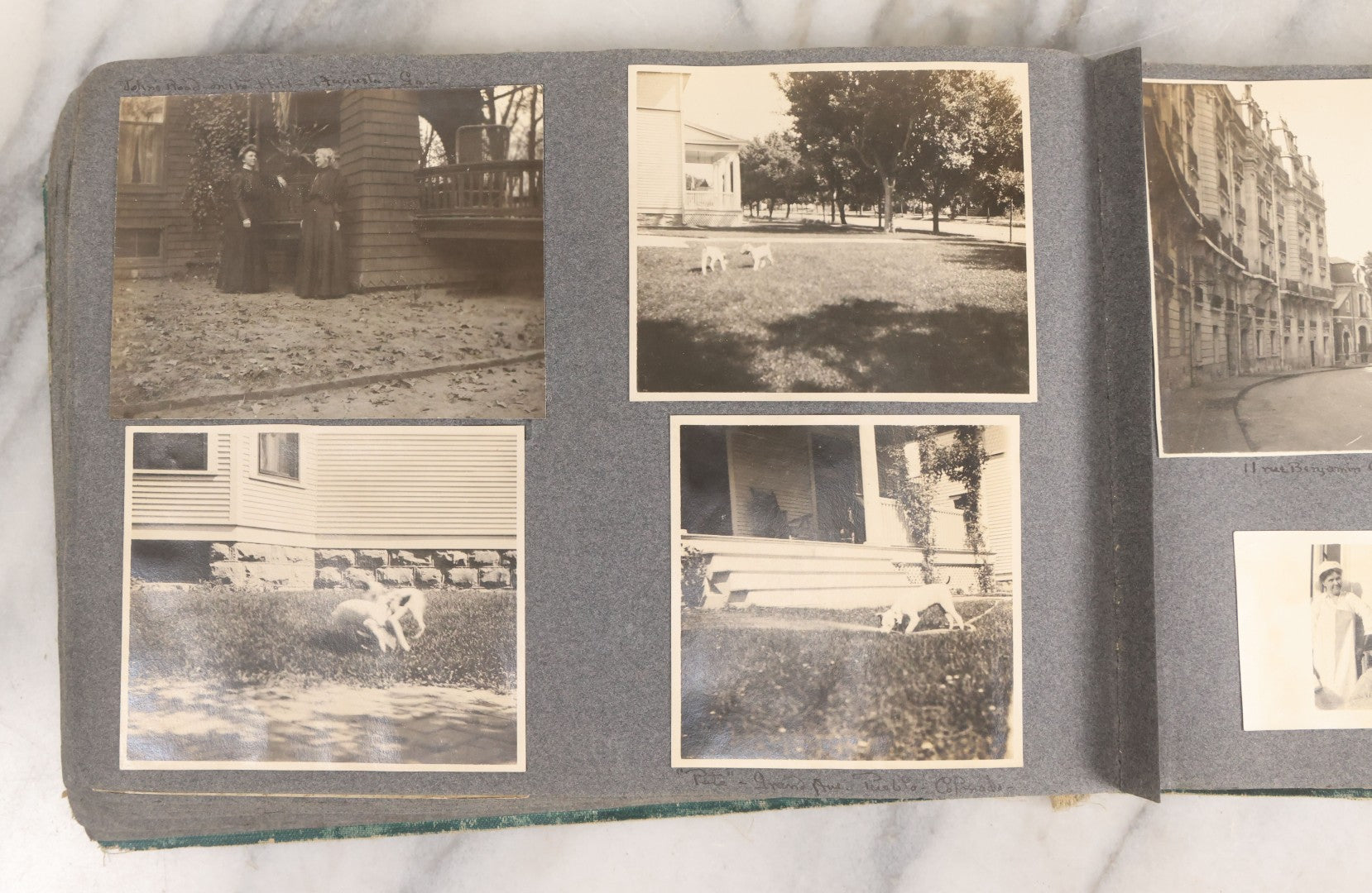 Lot 003 - Antique Snapshot Photo Album Belonging To Mary Eleanor Hill, Containing Photographs Taken In And Around "Brier Crest" In Villanova, Pennsylvania And "Eagle's Nest" In Grovetown, Georgia, With Over 300 Photographs, Including Women In Catacombs