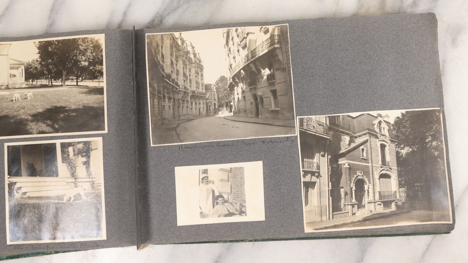 Lot 003 - Antique Snapshot Photo Album Belonging To Mary Eleanor Hill, Containing Photographs Taken In And Around "Brier Crest" In Villanova, Pennsylvania And "Eagle's Nest" In Grovetown, Georgia, With Over 300 Photographs, Including Women In Catacombs