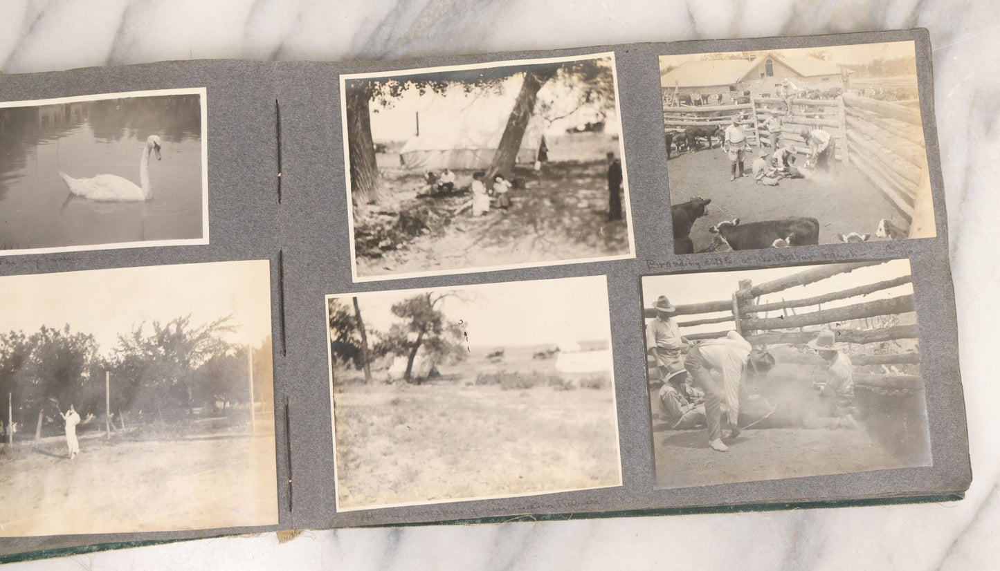 Lot 003 - Antique Snapshot Photo Album Belonging To Mary Eleanor Hill, Containing Photographs Taken In And Around "Brier Crest" In Villanova, Pennsylvania And "Eagle's Nest" In Grovetown, Georgia, With Over 300 Photographs, Including Women In Catacombs