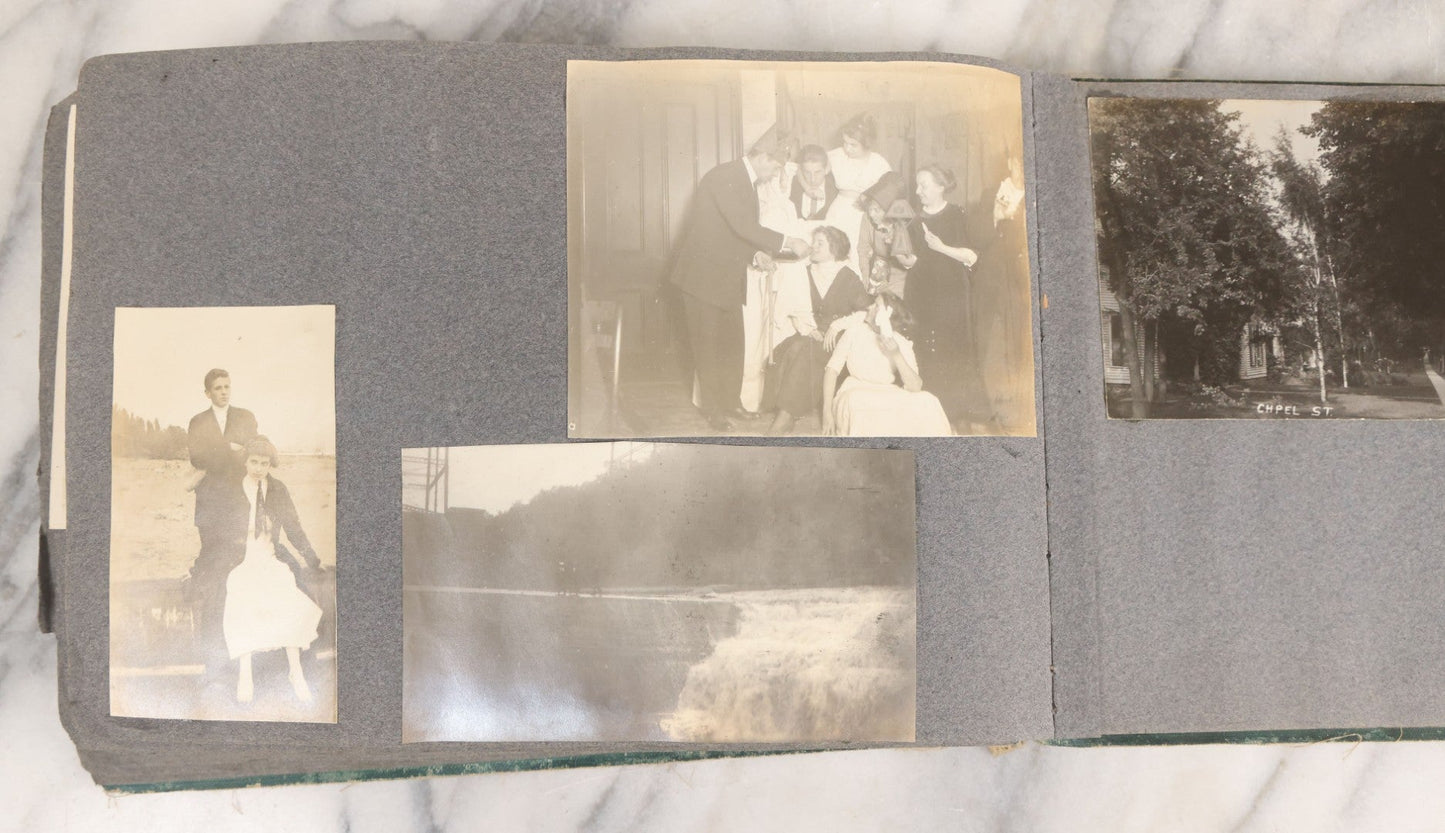 Lot 003 - Antique Snapshot Photo Album Belonging To Mary Eleanor Hill, Containing Photographs Taken In And Around "Brier Crest" In Villanova, Pennsylvania And "Eagle's Nest" In Grovetown, Georgia, With Over 300 Photographs, Including Women In Catacombs