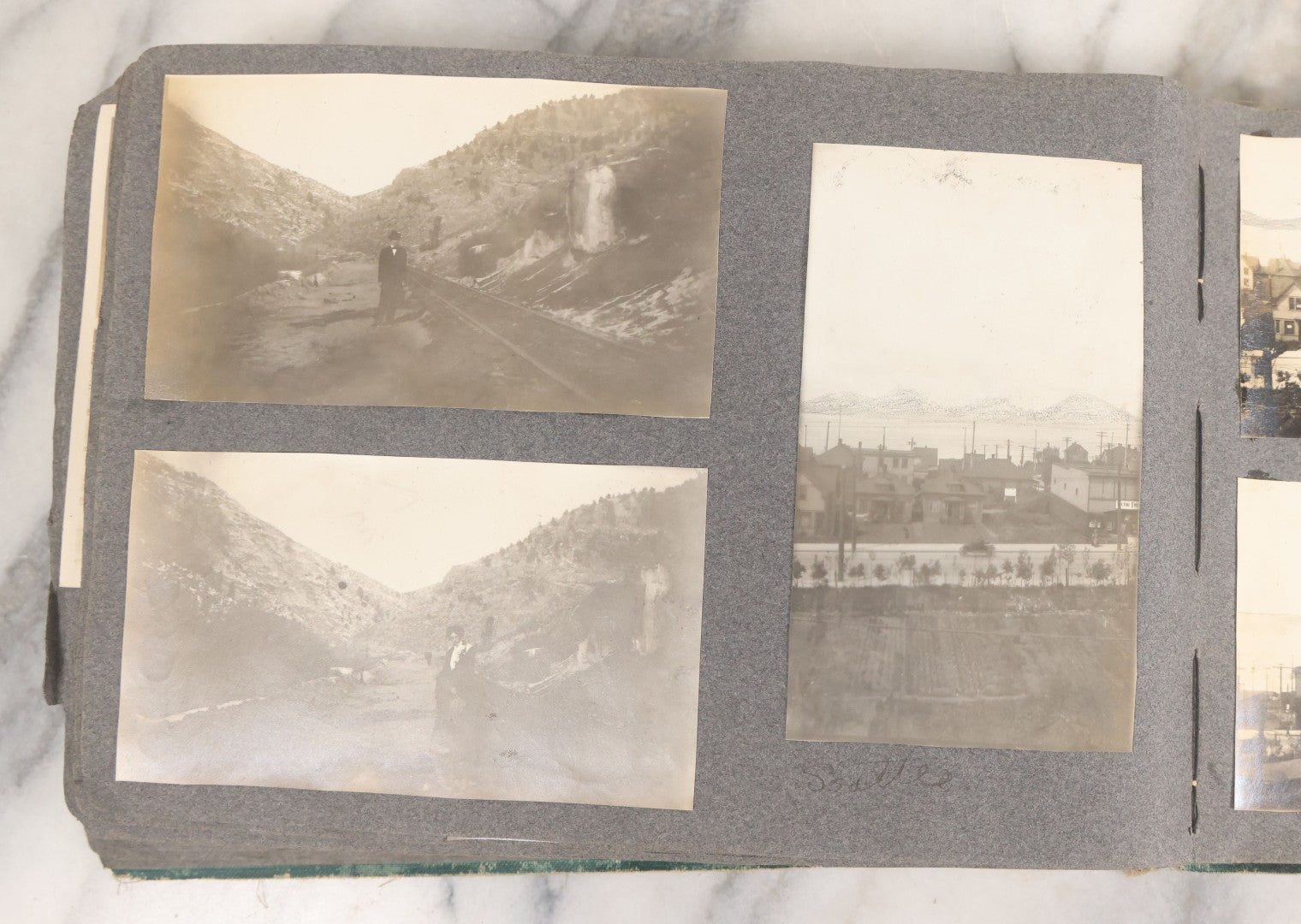 Lot 003 - Antique Snapshot Photo Album Belonging To Mary Eleanor Hill, Containing Photographs Taken In And Around "Brier Crest" In Villanova, Pennsylvania And "Eagle's Nest" In Grovetown, Georgia, With Over 300 Photographs, Including Women In Catacombs