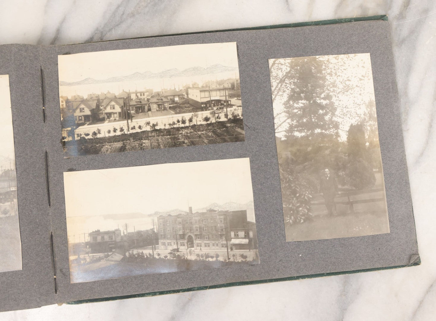 Lot 003 - Antique Snapshot Photo Album Belonging To Mary Eleanor Hill, Containing Photographs Taken In And Around "Brier Crest" In Villanova, Pennsylvania And "Eagle's Nest" In Grovetown, Georgia, With Over 300 Photographs, Including Women In Catacombs
