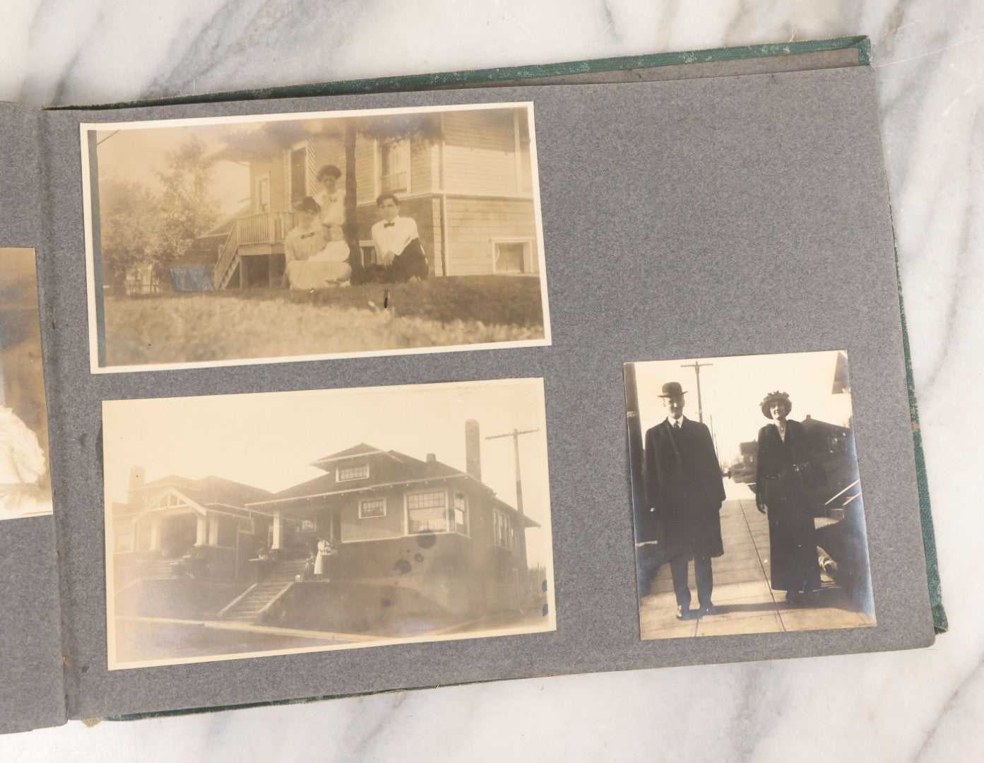 Lot 003 - Antique Snapshot Photo Album Belonging To Mary Eleanor Hill, Containing Photographs Taken In And Around "Brier Crest" In Villanova, Pennsylvania And "Eagle's Nest" In Grovetown, Georgia, With Over 300 Photographs, Including Women In Catacombs
