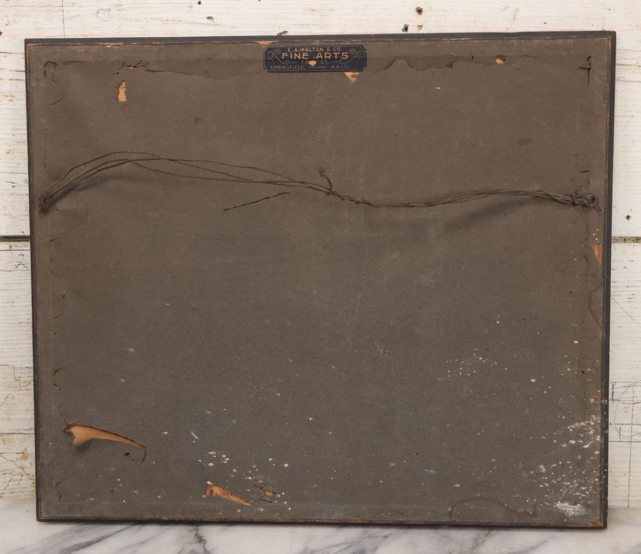 Lot 021 - Antique French Photogravure Print Of Merry Women Titled "Babil D'Oiseaux" (Chatter Of The Birds) After Georges Rochegrosse, Copyright 1895, Paper Gallery Label On Verso From E.A. Walton & Co. Fine Arts, Springfield, Mass, 17-1/2" x 14-3/4"