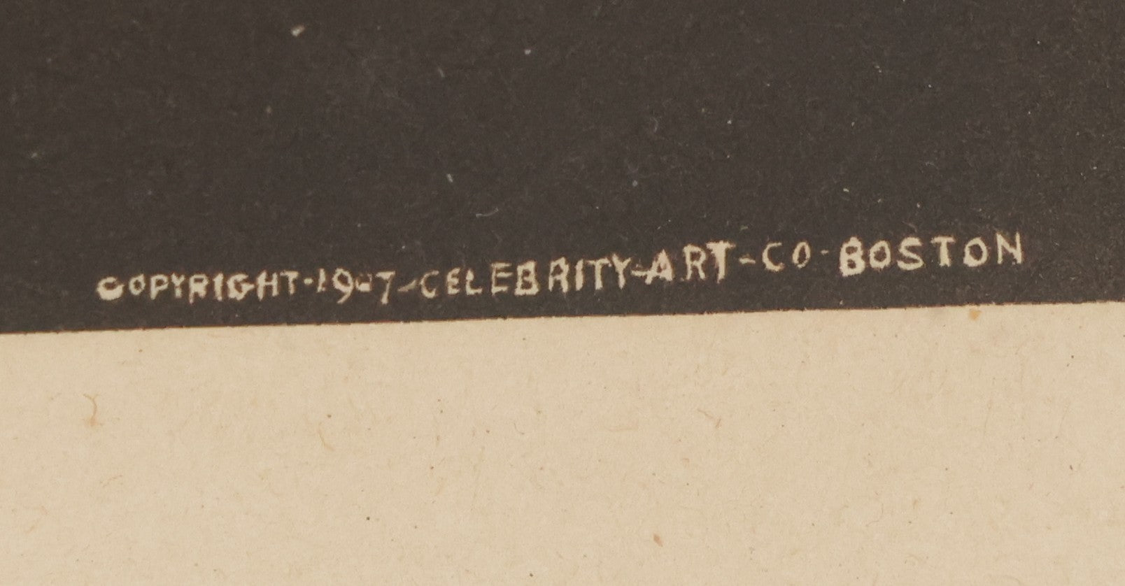 Lot 022 - Antique Comic Photographic Print Of Blissful Woman Hugging A Young Elk, "Oh! How I Love An Elk," Copyright 1907, Celebrity Art Co., Boston, 12-3/4" x 14-3/4"