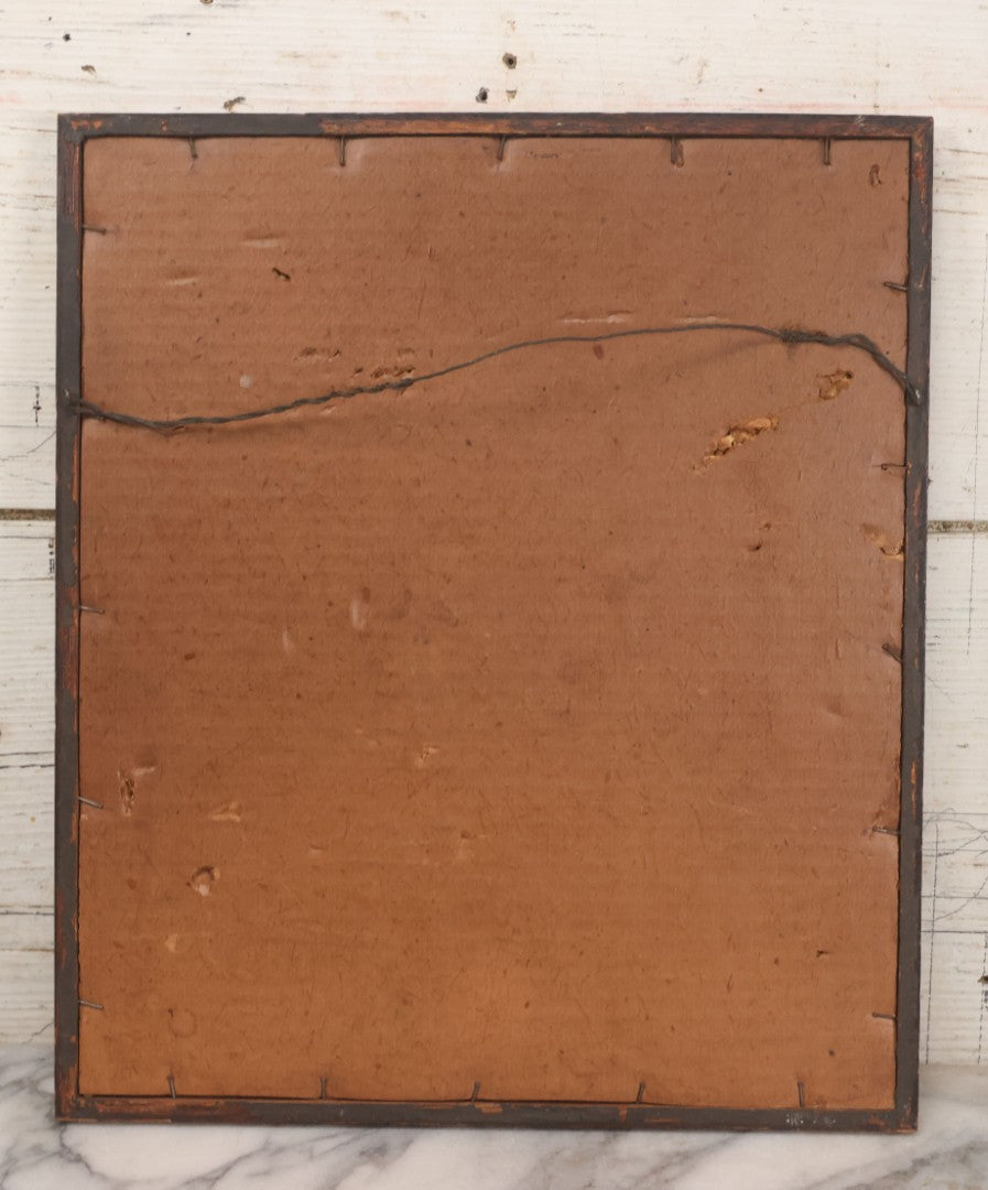 Lot 022 - Antique Comic Photographic Print Of Blissful Woman Hugging A Young Elk, "Oh! How I Love An Elk," Copyright 1907, Celebrity Art Co., Boston, 12-3/4" x 14-3/4"