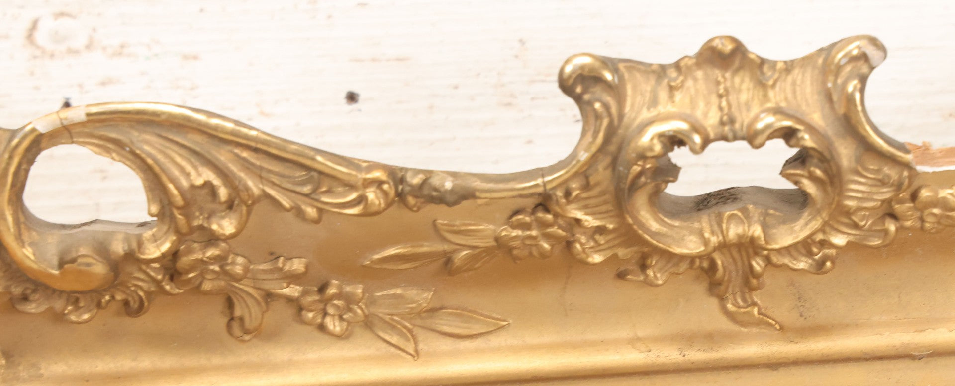 Lot 024 - Antique Oil On Canvas Nautical Night Time Sail Boat Ship Scene In Ornate Gesso Frame, Note Wear To Canvas, 15-1/2" x 18-1/2"