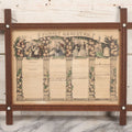 Lot 025 - Antique Hand Colored Lithographed Family Register For The Sanders Family Of Montpellier, Vermont, Originally Published By Currier And Ives, 1852, With Handwriting Circa 1860s And Later, Provenance On Verso, In Period Frame, 18-1/2" x 14-1/2"