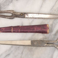Lot 037 - Two Pairs Of Vintage German Scissors With Decorative Handles, Including Pair With Partial Makers Mark From Solingen, Germany