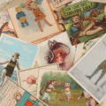 Lot 053 - Grouping Of 60+ Antique And Vintage Postcards Of Various Subjects Including Cats And Dogs, Beach Scenes, Valentines And Romance, Caricatures, And General Greeting Cards