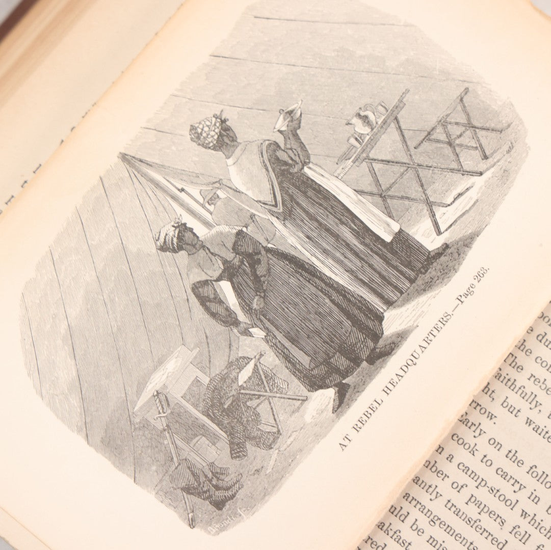 Lot 059 - "The Female Spy Of The Union Army; The Thrilling Adventures, Experiences, And Escapes Of A Woman" Antique Illustrated Civil War History Book By S. Emma E. Edmonds, Crawford & Company, Publishers, Philadelphia, 1883