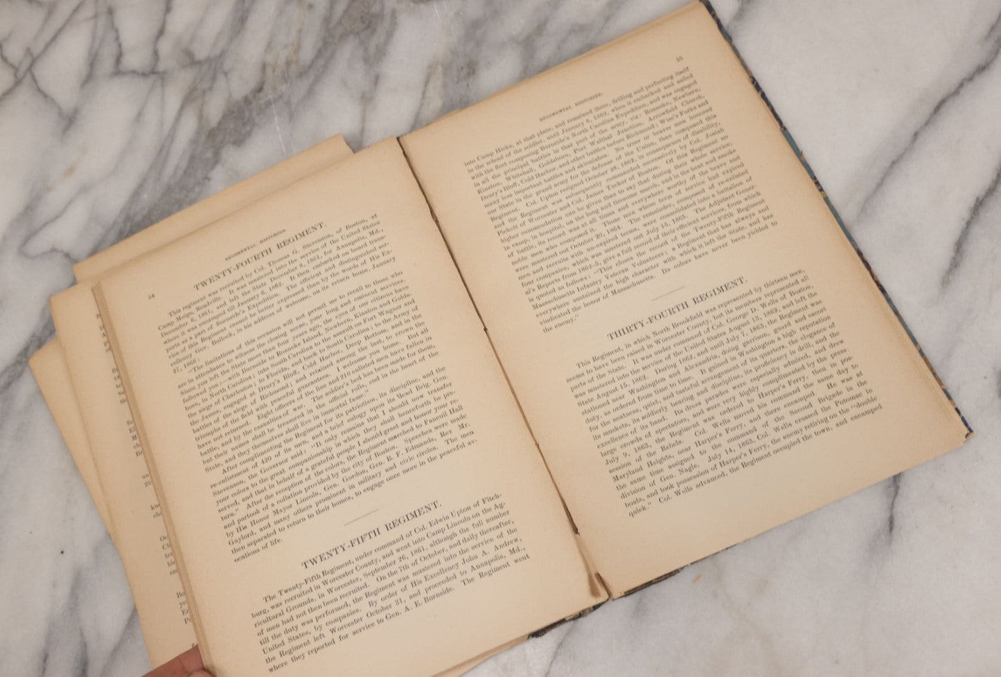 Lot 060 - "A Historical Record Of The Soldiers And Sailors Of North Brookfield (Massachusetts), In The War For The Preservation Of The Union Against The Rebellion 1861-1865 Regimental Histories, Etc." Antique Book Published By The Town, 1886, Rebound