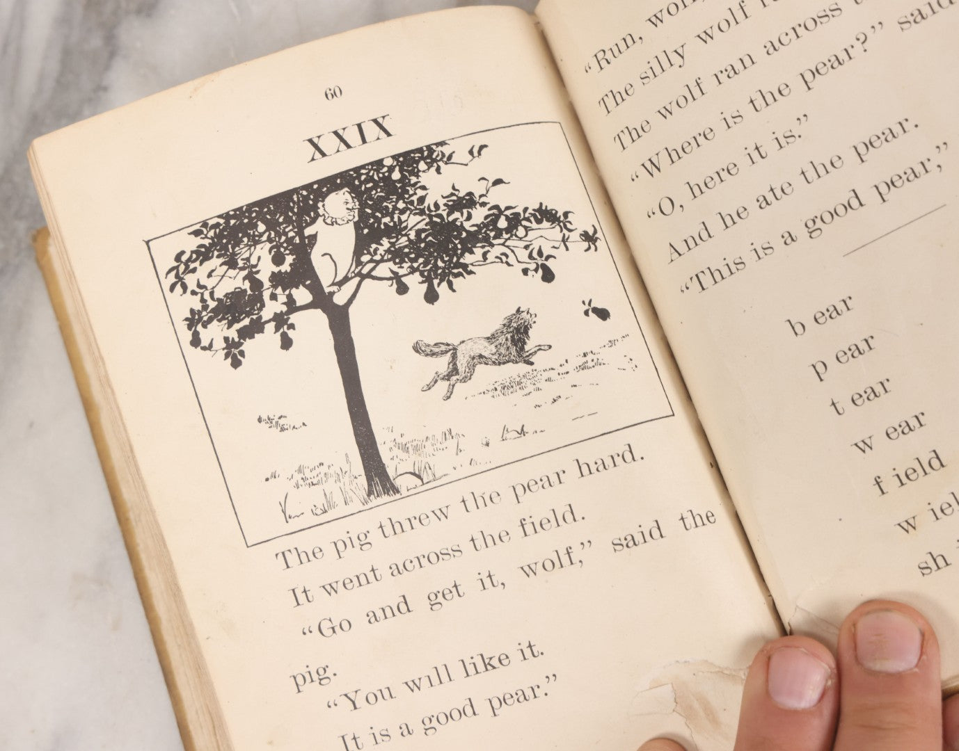 Lot 061 - "Action, Imitation, And Fun Series" Volume Three "The Three Pigs" Antique Children's Book By Mara L. Pratt-Chadwick, Illustrated By Elisabeth Taylor, Educational Publishing Company, Boston, 1905