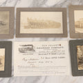 Lot 066 - Six Piece Railroad Photography And Ephemera Grouping Including Five Boarded Photographs Of Locomotives, Trains, And Railroad Workers, And Delivery Receipt From Old Colony Railroad Company, Leominster, Massachusetts