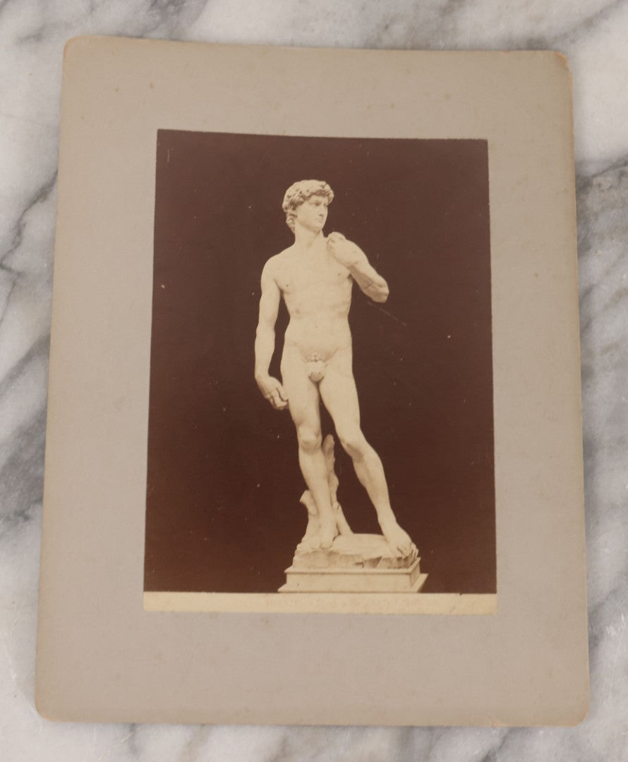 Lot 069 - Grouping Of Seven Antique Boarded Photograph Copies Of Architecture, Art, And Ruins In Rome, Italy
