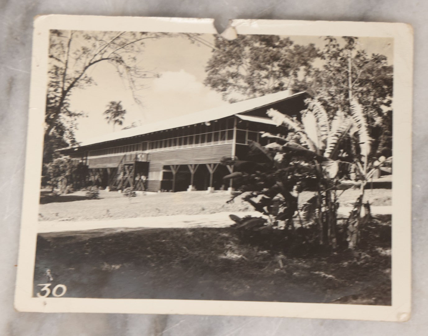 Lot 073 - Grouping Of Eight Vintage Snapshot Photographs, Including Photos Of Marching Soldiers, Barracks, Prison Ruins, And Fire Destruction