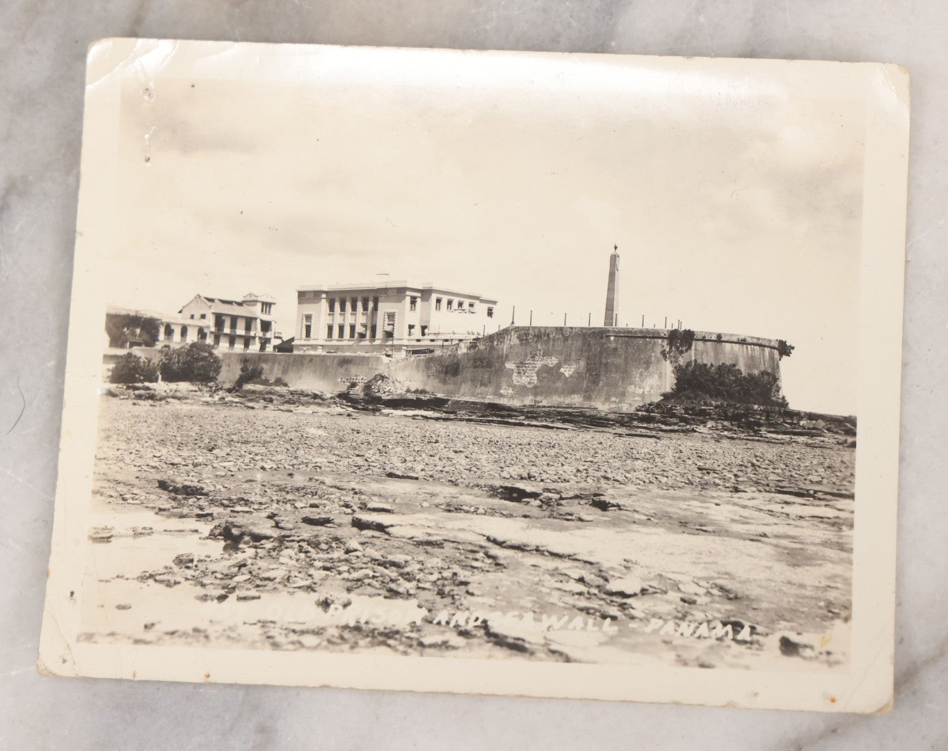 Lot 073 - Grouping Of Eight Vintage Snapshot Photographs, Including Photos Of Marching Soldiers, Barracks, Prison Ruins, And Fire Destruction