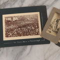 Lot 079 - Grouping Of Four Antique Boarded Photographs Of Soldiers In Uniform, Including Sailors Captioned "The Handy Men In Newcastle," And Other W.W.I. Era Soldiers