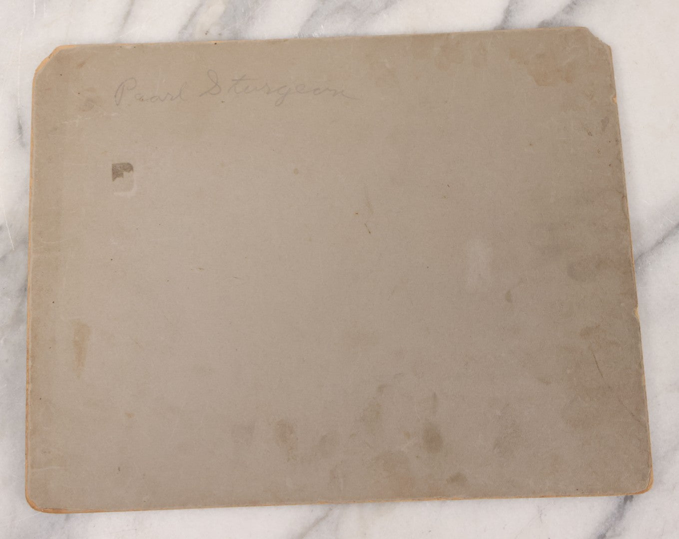 Lot 084 - Antique Boarded Occupational Photograph Of Three Men Inspecting A Large Variety Of Corn, With Advertisement For "The 'Faultless' Malleable Iron Range" In Background