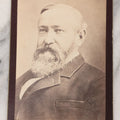 Lot 096 - Antique Cabinet Card Photograph Of Benjamin Harrison, 23rd President Of The United States, With Handwritten Caption On Verso "Our Next President"