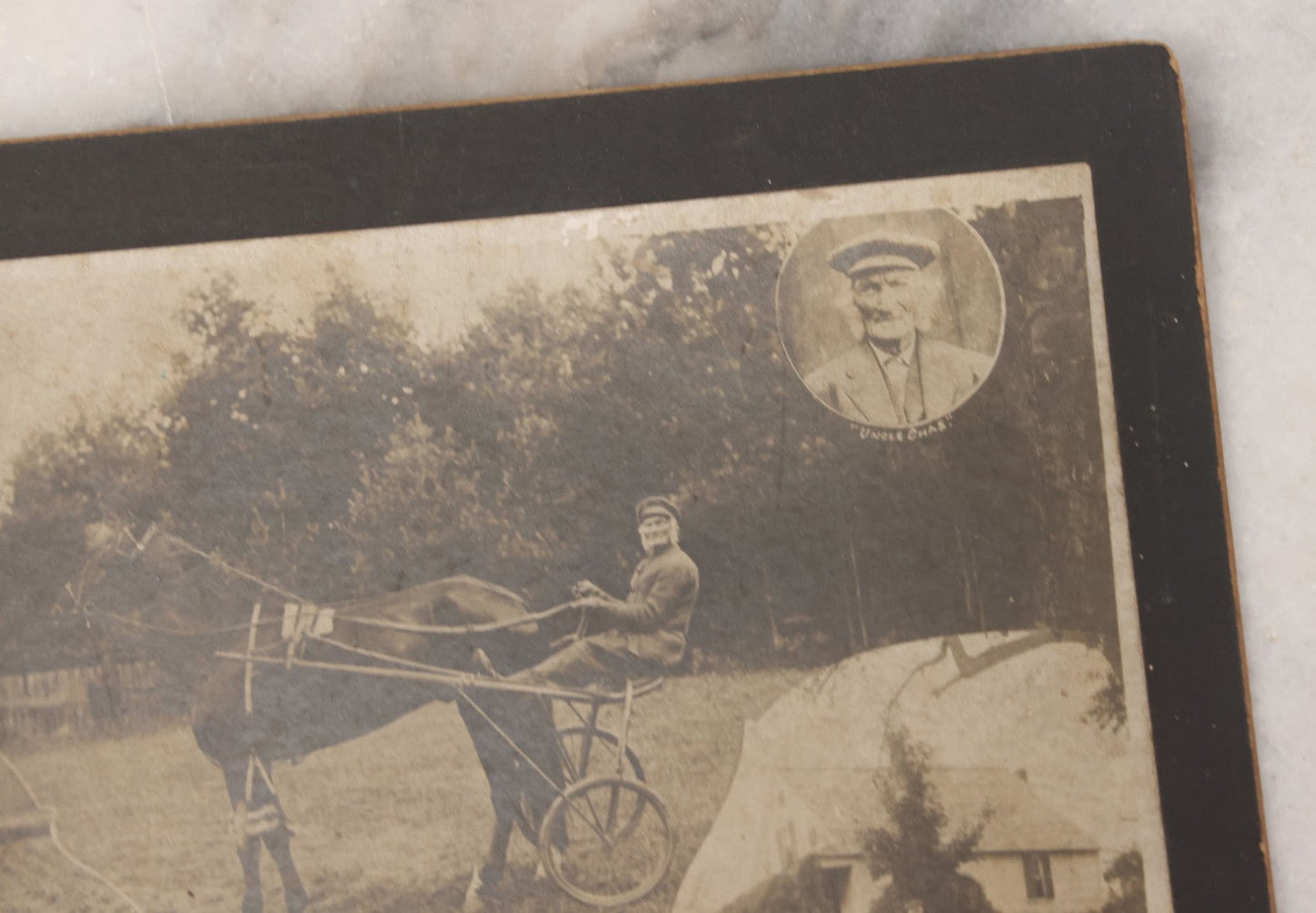 Lot 104 - Antique Boarded Collectible Photograph Print Of Uncle Chas Taylor, "Oldest Driver In The World," Pictured At 103 Years Old, On June 15, 1908, White River Junction, Vermont, Copyright By Brewster Photo Co.