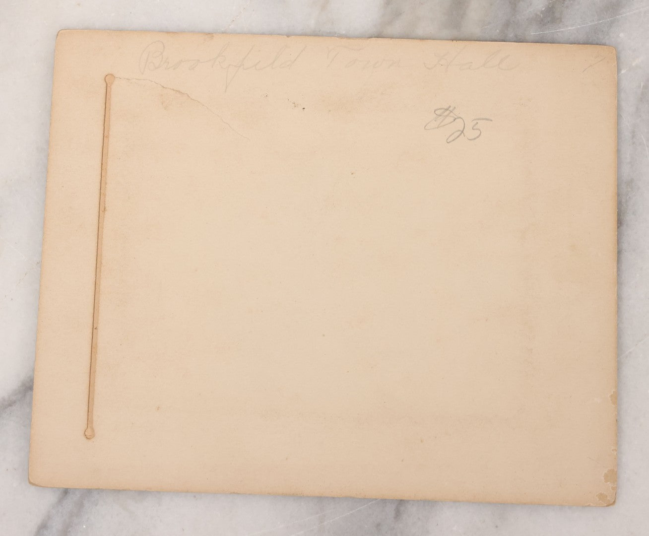 Lot 106 - Antique Snapshot Photograph In Paper Board Slipframe Of Brookfield, Massachusetts Town Hall On Fire, Circa 1902