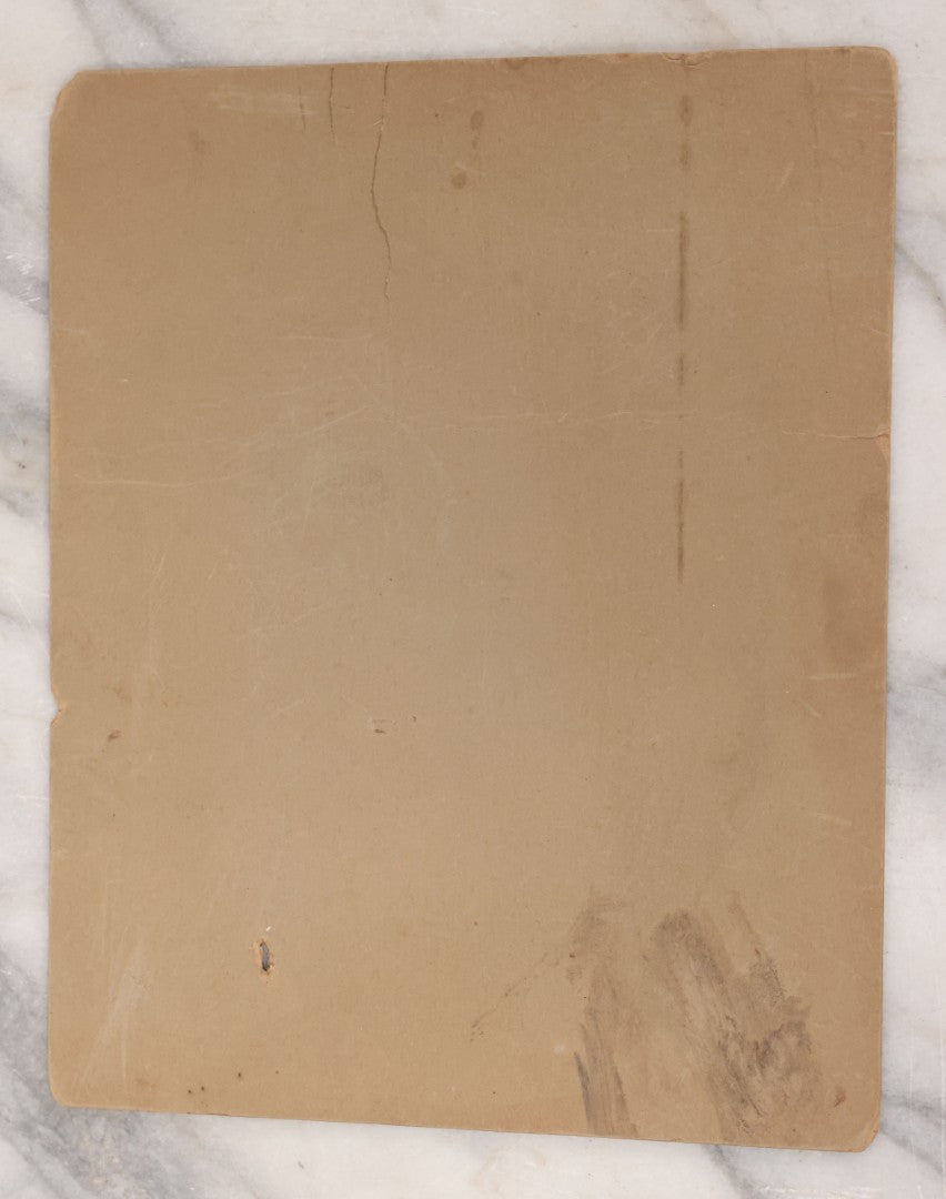 Lot 108 - Antique Boarded Occupational Photograph Of Man Driving An Early Automobile Delivery Truck For Leominster Light Trucking Co., Electric Express