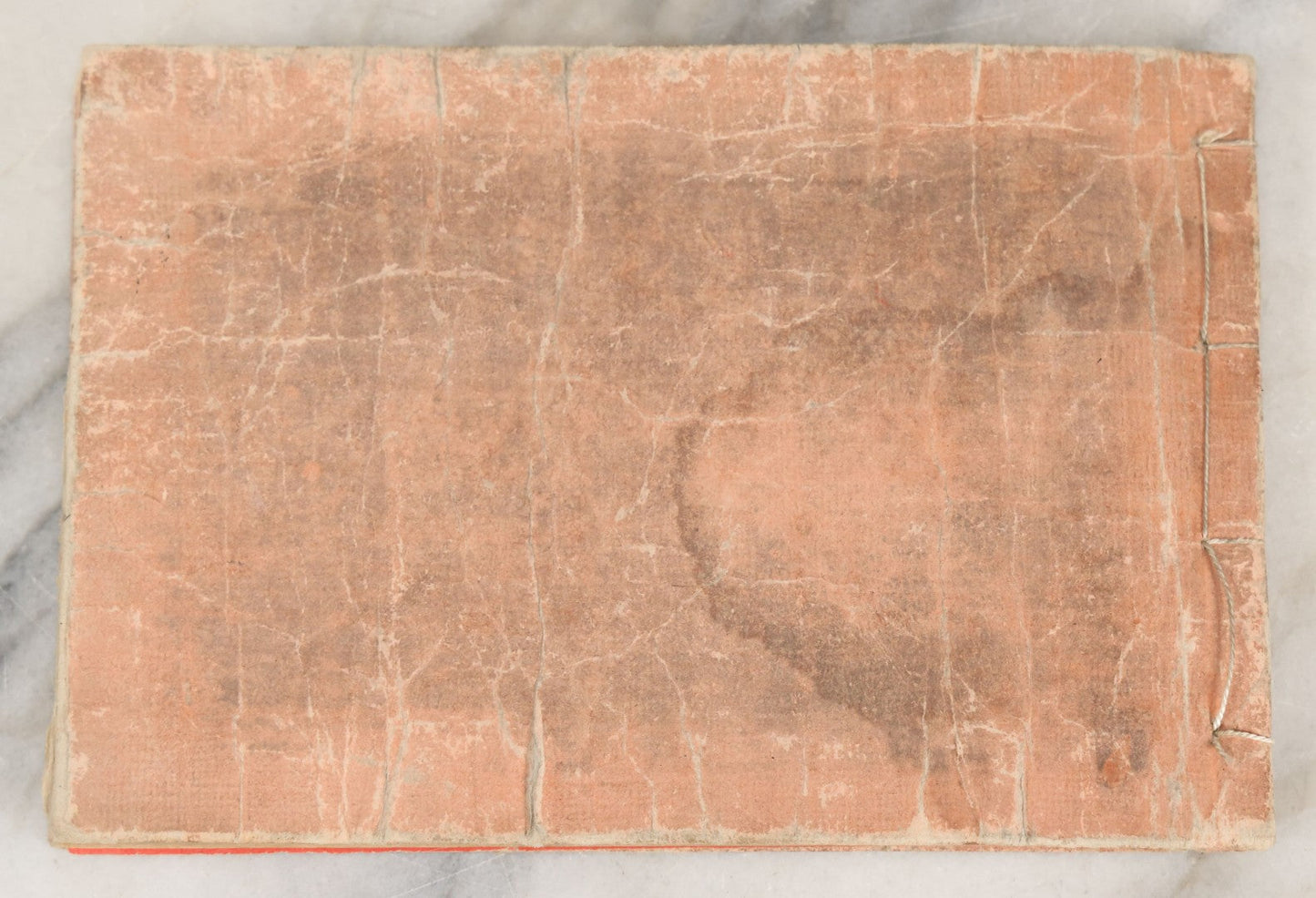 Lot 002 - Antique Japanese Meiji-Era Hingata-Bon Or Zuan-Cho Kimono Textile Design Pattern Collection Book With Dozens Of Printed Design Examples, With Paper Cover, Hand Strung Binding, Circa 1880