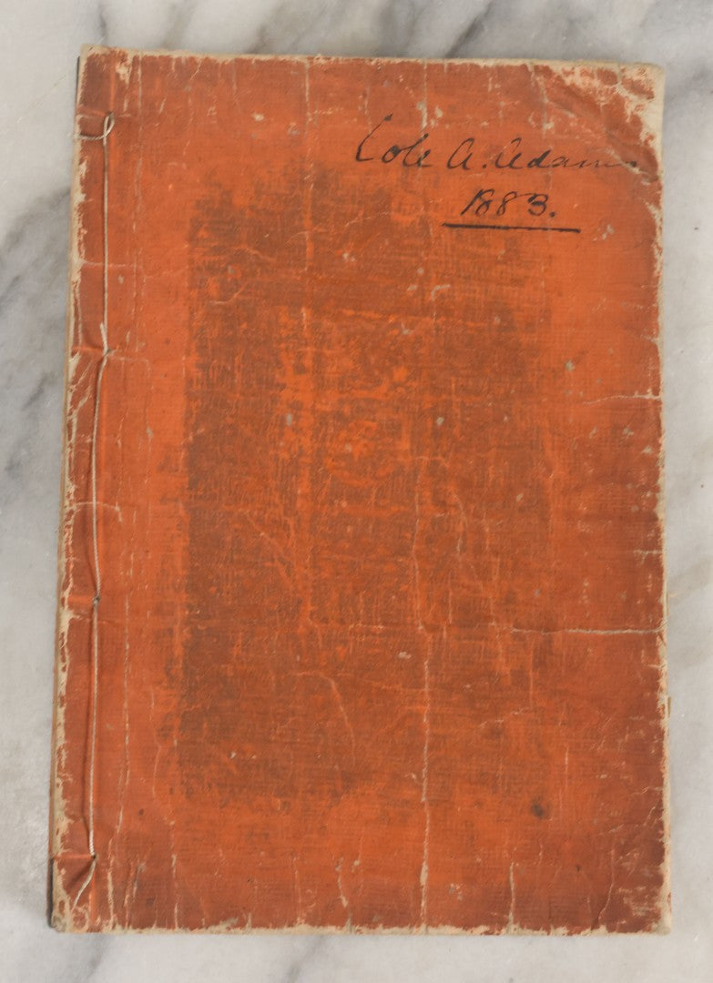 Lot 003 - Antique Japanese Meiji-Era Senryūdō Gafu Picture Manual Illustrated Album Of Fish And Sea Life, Ryutaku Kiyoshi Artist Or Compiler, Jikken-Dana, Edo/Tokyo, With Paper Cover, Hand Strung Binding, Circa 1880