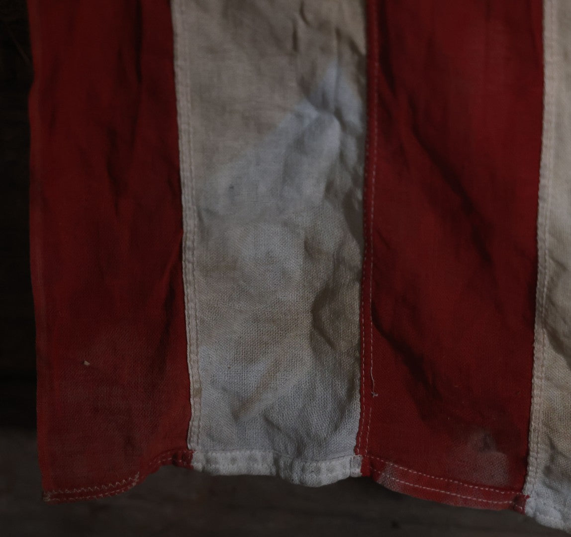 Lot 006 - Vintage 48 Star American Flag, marked 4' x 6', Note Staining To Blue Field, Measures 41" x 68"