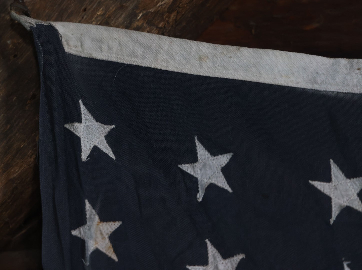 Lot 006 - Vintage 48 Star American Flag, marked 4' x 6', Note Staining To Blue Field, Measures 41" x 68"