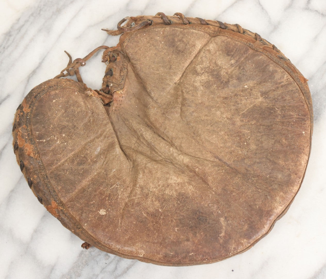 Lot 011 - Pair Of Antique Leather Baseball Gloves Including Glove Patented November 1925