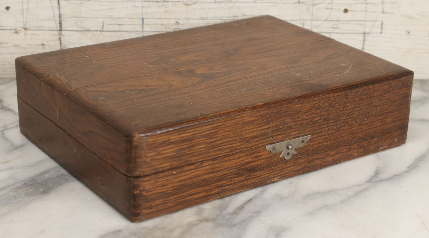 Lot 022 - Antique Flower Seed Store Wooden Display Box With Interior Lithographed Paper Label, Mandeville & King Co., Superior Flower Seeds, Rochester, New York, Copyright 1904, Label By Stecher Lithograph Co.