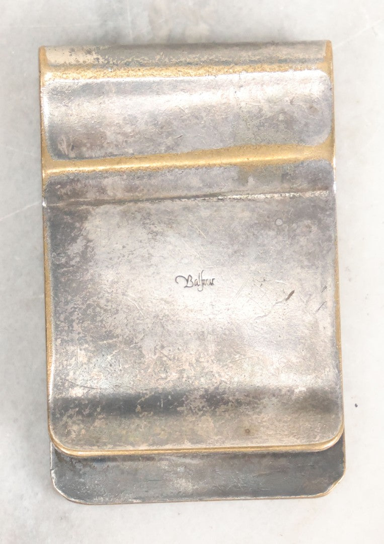 Lot 037 - Vintage Art Nouveau Money Clip With Elizabeth II Regina Coin, Manufactured By Balfur