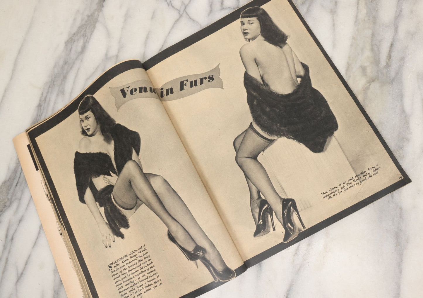 Lot 048 - Grouping Of Three Vintage Pin Up Men's Magazines Including "Cover Girl Models" (November 1949), "Beauty Parade" (March 1949), And "Titter" (April 1949)