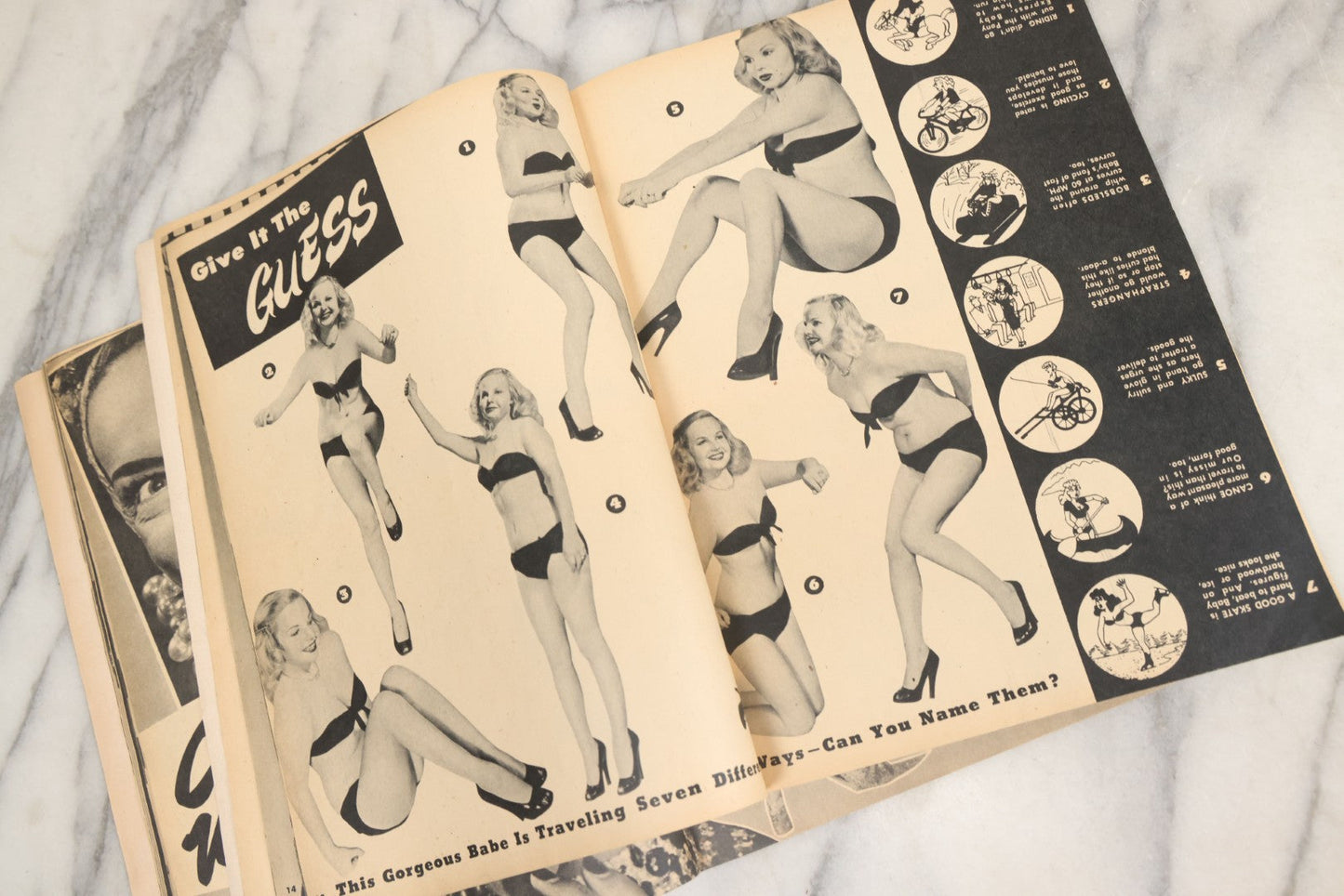 Lot 048 - Grouping Of Three Vintage Pin Up Men's Magazines Including "Cover Girl Models" (November 1949), "Beauty Parade" (March 1949), And "Titter" (April 1949)
