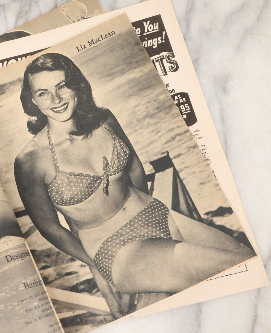 Lot 048 - Grouping Of Three Vintage Pin Up Men's Magazines Including "Cover Girl Models" (November 1949), "Beauty Parade" (March 1949), And "Titter" (April 1949)