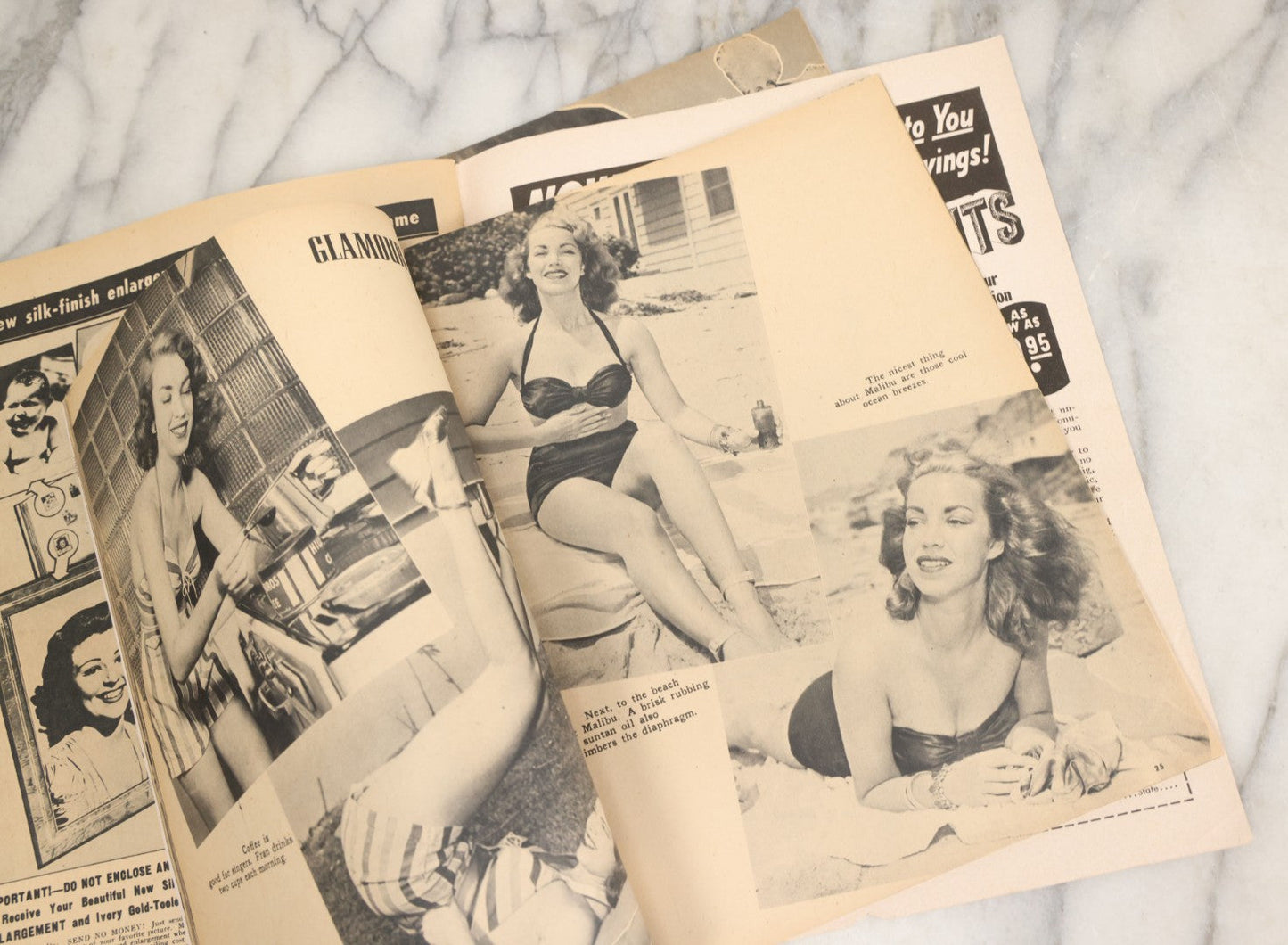Lot 048 - Grouping Of Three Vintage Pin Up Men's Magazines Including "Cover Girl Models" (November 1949), "Beauty Parade" (March 1949), And "Titter" (April 1949)