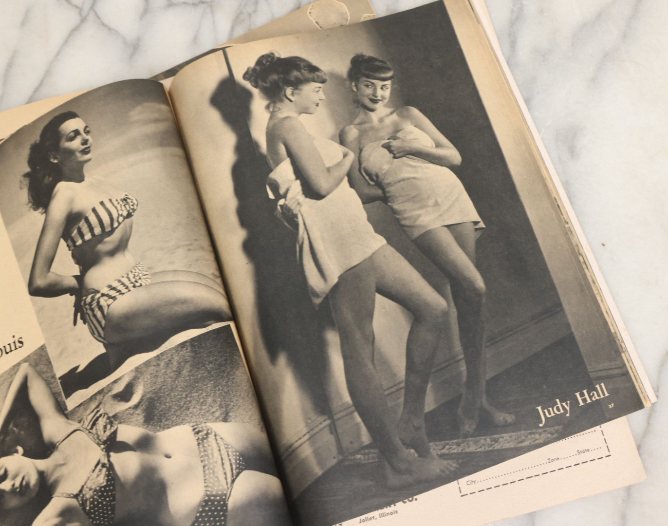 Lot 048 - Grouping Of Three Vintage Pin Up Men's Magazines Including "Cover Girl Models" (November 1949), "Beauty Parade" (March 1949), And "Titter" (April 1949)