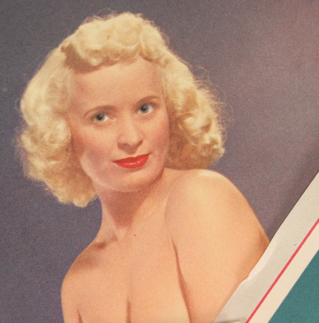 Lot 050 - Grouping Of Twelve Nude Women Pin Up Photograph Calendar Sheets For 1953 And 1954, Made In U.S.A.