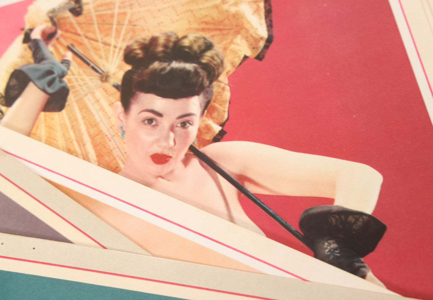 Lot 050 - Grouping Of Twelve Nude Women Pin Up Photograph Calendar Sheets For 1953 And 1954, Made In U.S.A.