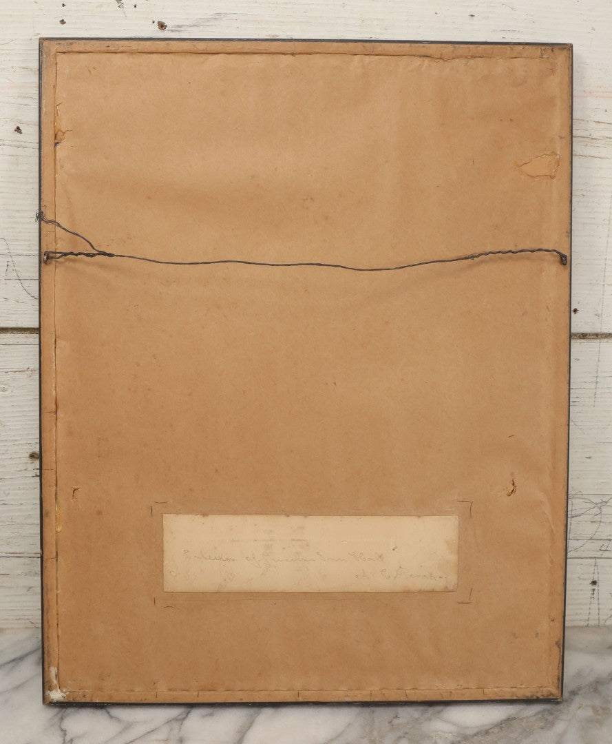 Lot 055 - Antique Etching Of The Interior Of Lincoln Inn Hall By A.E. Peara, 1857, In Vintage Frame, 13" x 16-3/8"