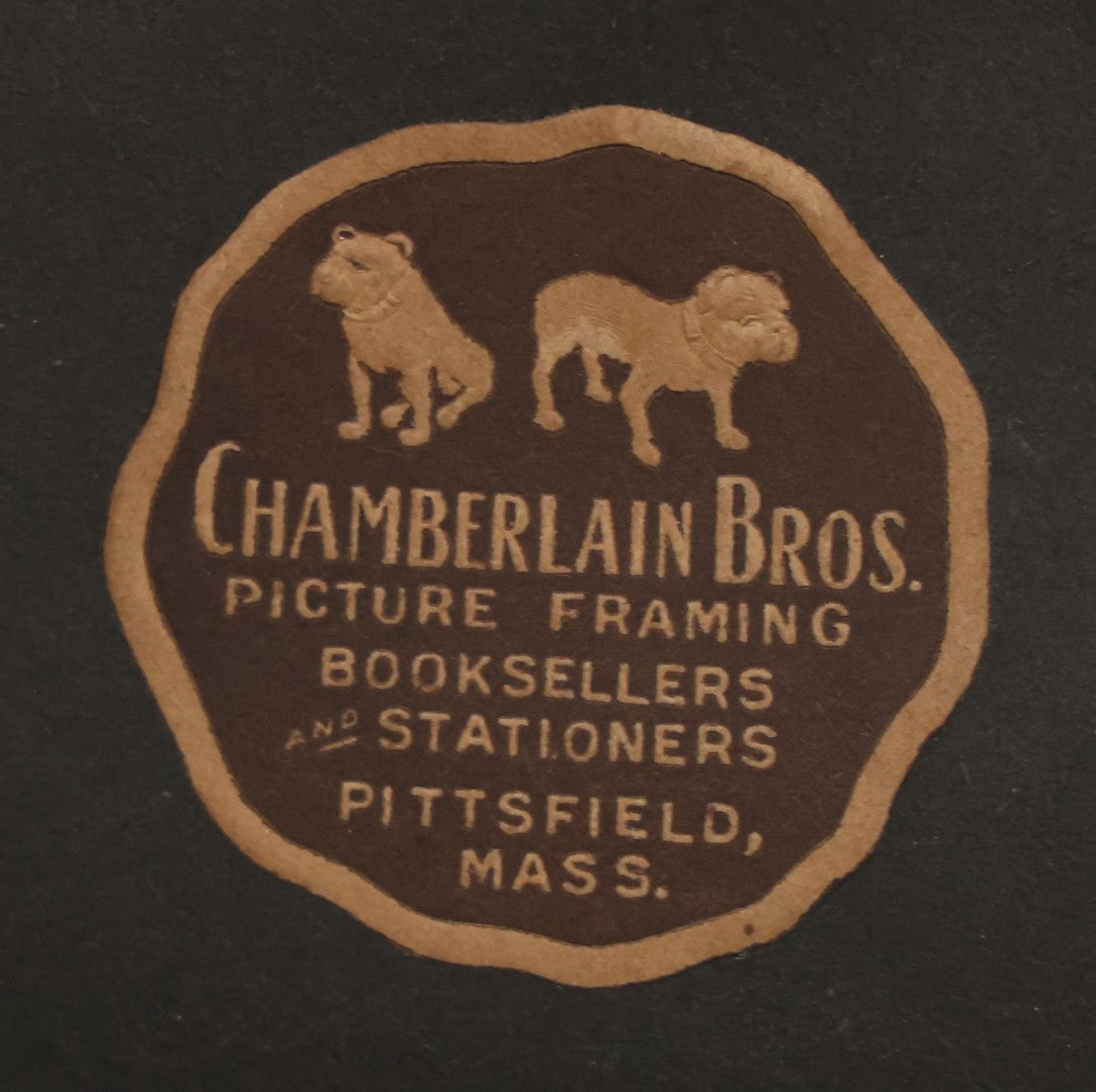 Lot 060 - Antique Photo Of U.S.S. New Jersey (BB-16) Virginia-Class United States Navy Battleship, In Original Frame, Framed By Chamberlain Bros. Picture Framing, Pittsfield, Massachusetts, 17" x 11"