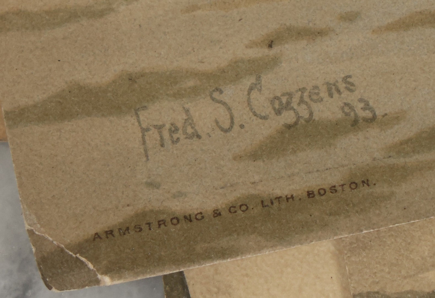 Lot 061 - Grouping Of 11 Antique Chromolithograph Prints Of U.S. Navy Battleships As Illustrated By Fred S. Cozzens, Copyright 1893 By The American Publishing Co., Hartford, Connecticut, Armstrong & Co., Lithographers, Boston