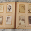 Lot 066 - Antique Victorian Photo Album With 22 Cabinet Cards, 27 Carte De Visite C.D.V.s, And Ten Tintypes, Of The Knight Family And Others