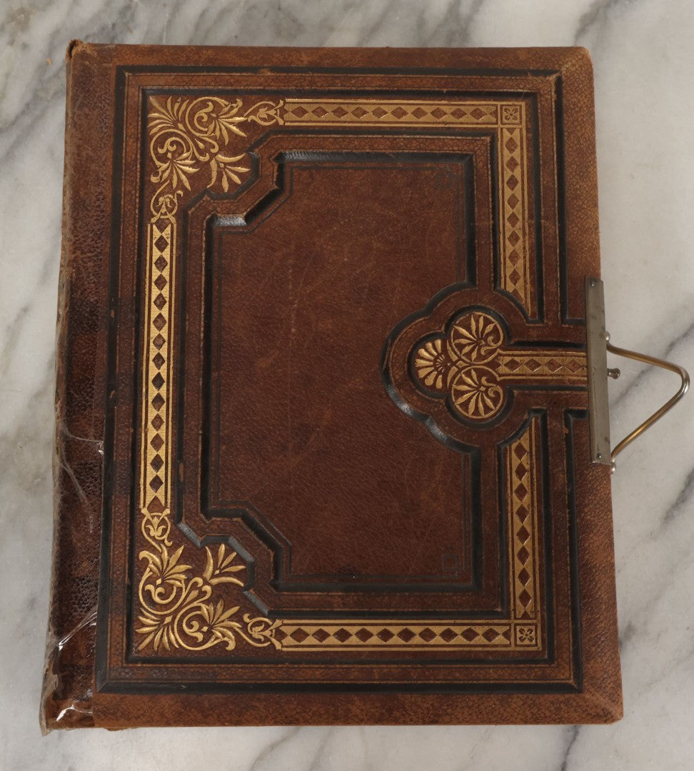 Lot 066 - Antique Victorian Photo Album With 22 Cabinet Cards, 27 Carte De Visite C.D.V.s, And Ten Tintypes, Of The Knight Family And Others