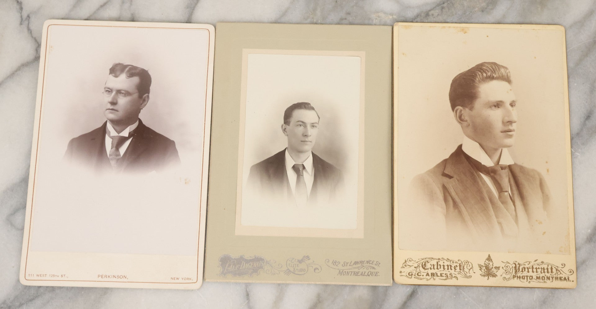 Lot 081 - Antique Ten Piece Photography Grouping Including Cabinet Cards And More, Mostly Photographers Out Of Montreal, Quebec, Canada