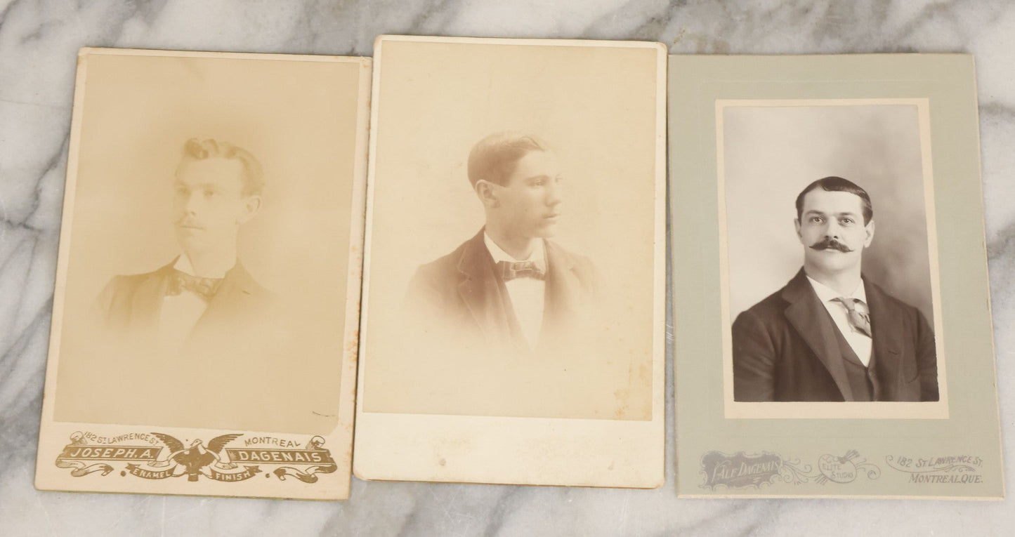 Lot 081 - Antique Ten Piece Photography Grouping Including Cabinet Cards And More, Mostly Photographers Out Of Montreal, Quebec, Canada