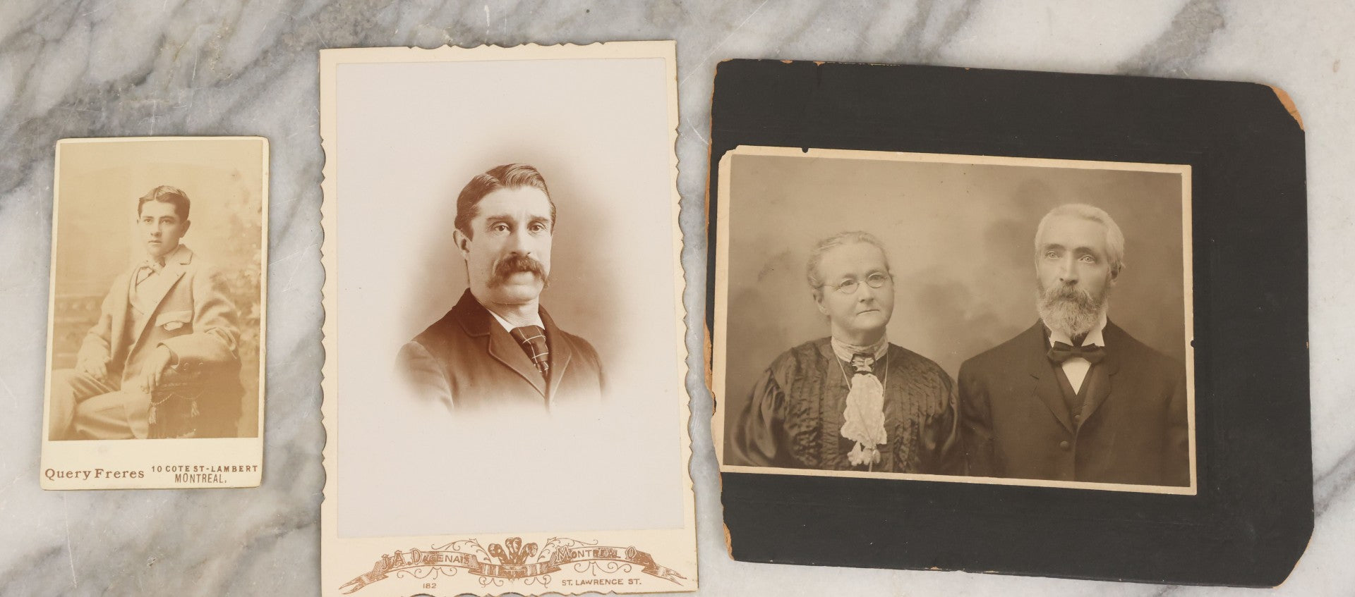 Lot 081 - Antique Ten Piece Photography Grouping Including Cabinet Cards And More, Mostly Photographers Out Of Montreal, Quebec, Canada